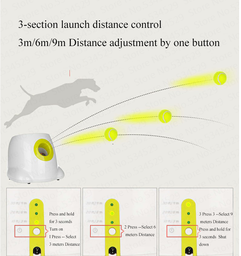 Dog Pet Automatic Interactive Ball Launcher