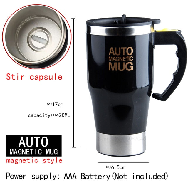 Self-Stirring Magnetic Mug